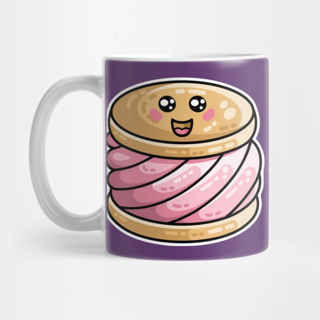 Kawaii Cute Ice Cream Sandwich by freeves